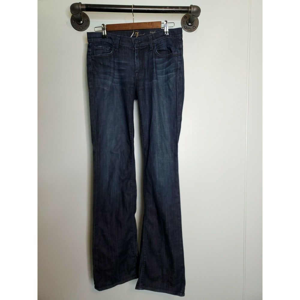 7FAM High Waist Bootcut Size 28 32x34 Jeans